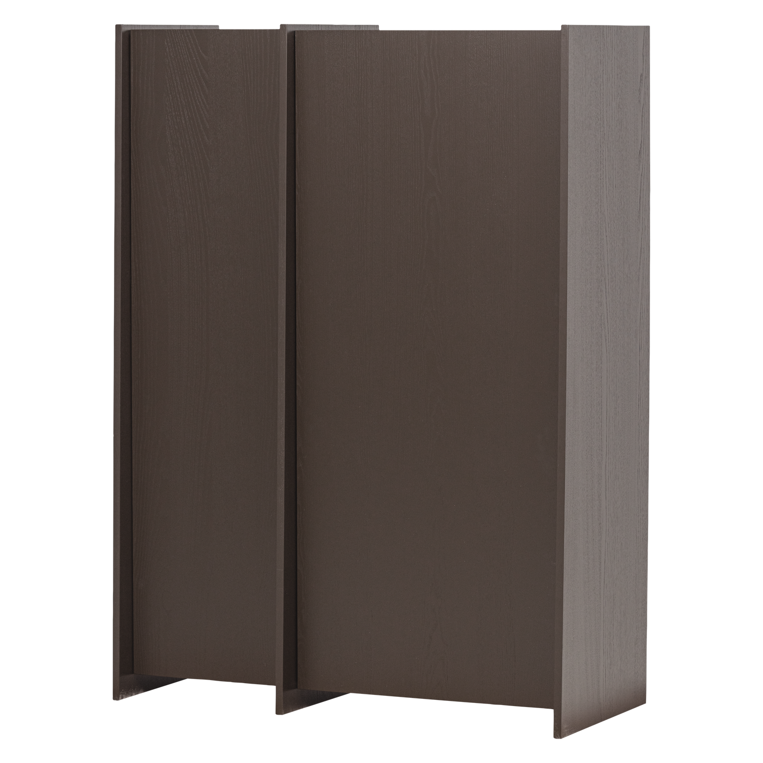 WOOOD Brock 2-Deurs Kast - Essen Fineer - Middenbruin - 140x102x44