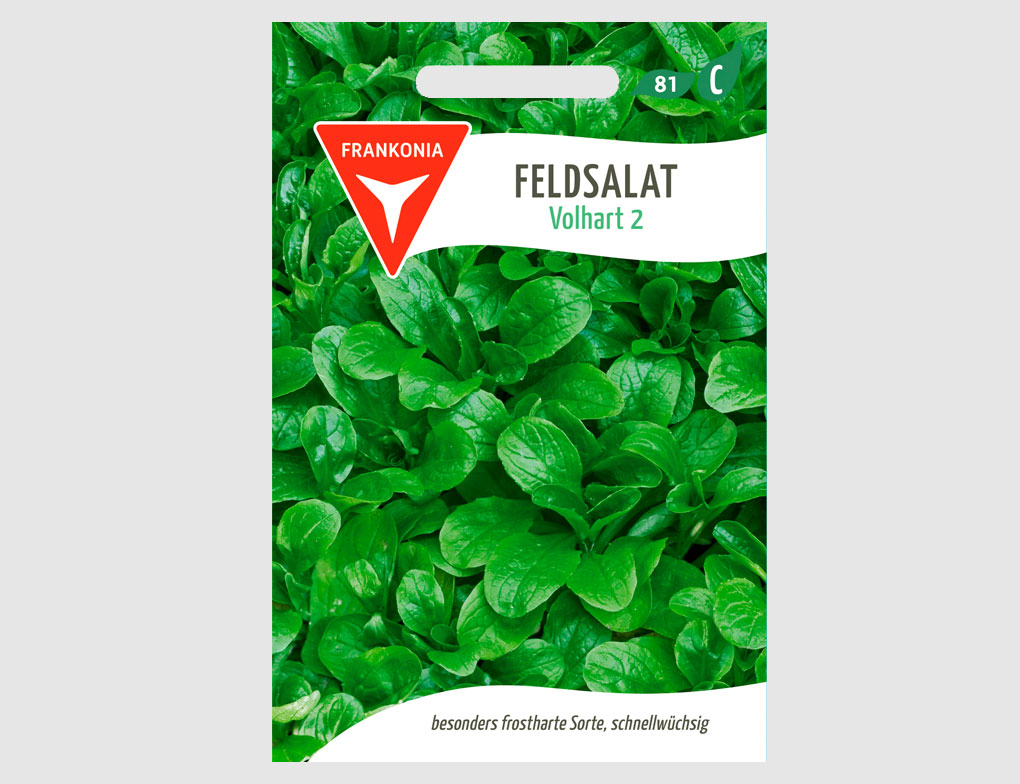Feldsalat Dunkelgrün Vollherz