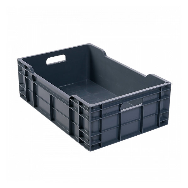 Caisse pleine 600 x 400 x 200 mm 40 L - gris