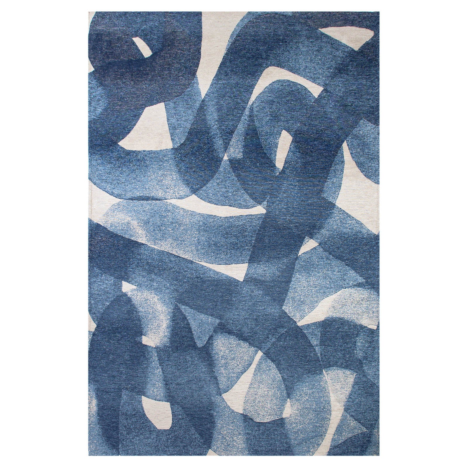 Lola&Moi vloerkleed Ink - blauw - 140x200cm