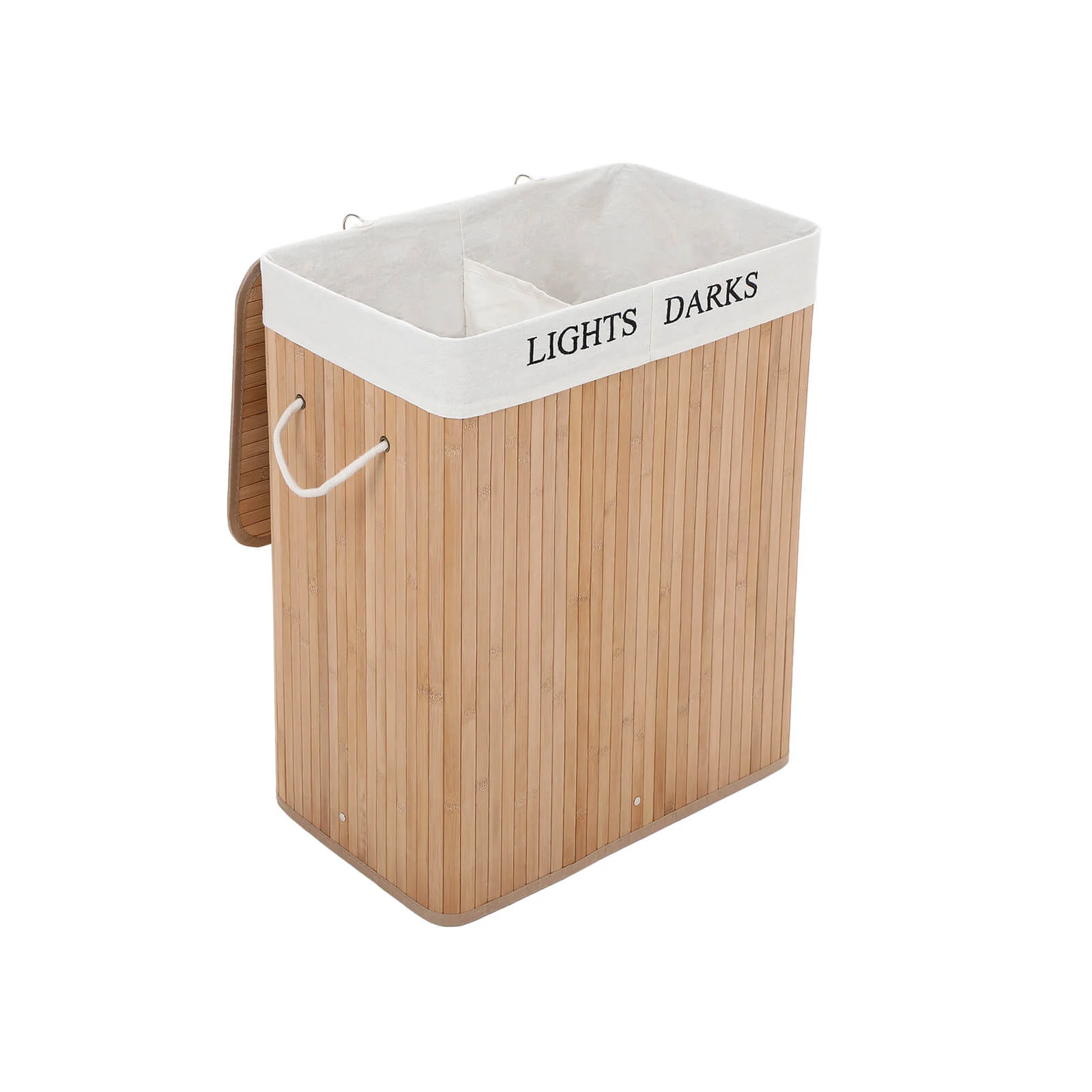 Panier à linge 2 compartiments pliable