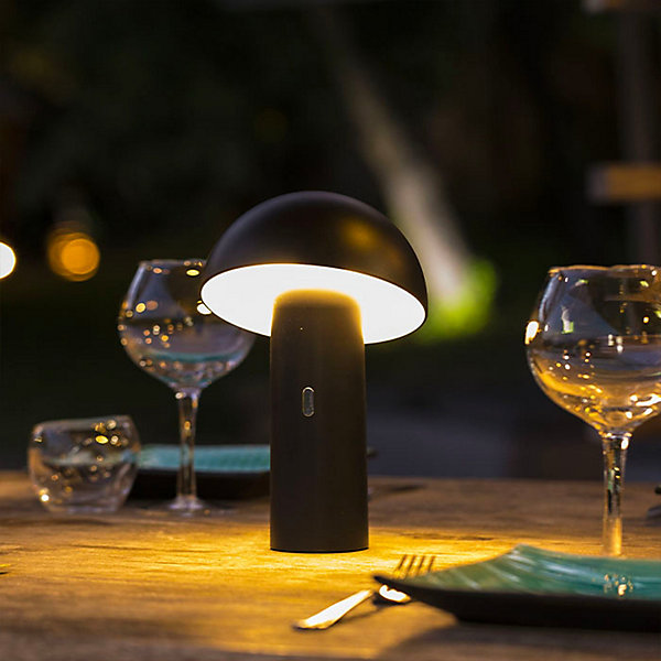 Lampe de table sans fil TOD Noir H28cm