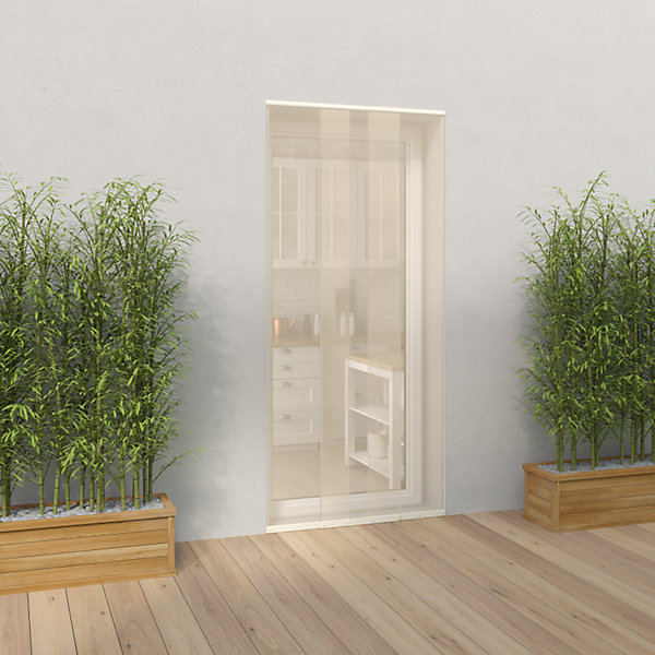 Moustiquaire rideau ivoire L100 cm x H230 cm