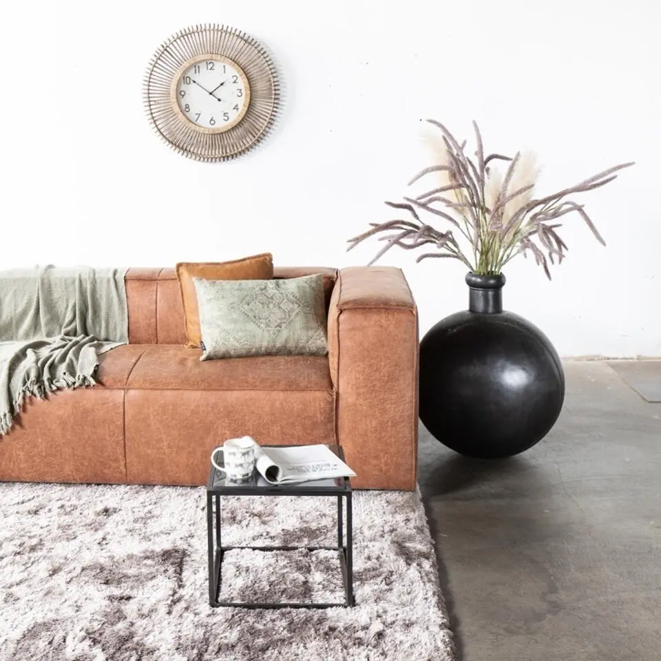 Vloerkleed Grijs Katoen Polyester - 160x230cm - Olav