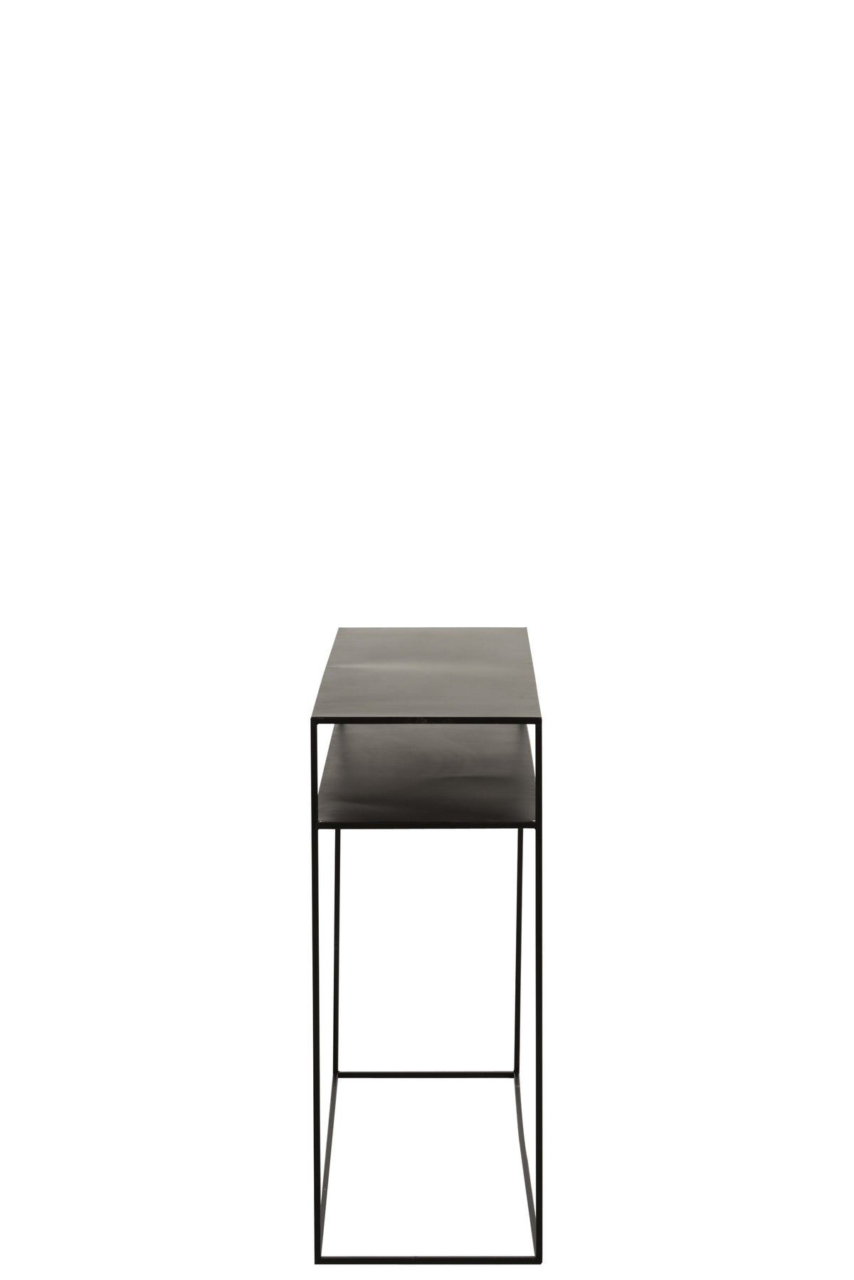 J-Line console Rechthoekig 2 Planken - metaal - zwart