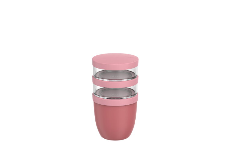 Ellipse lunchpot 3-delig 500 ml   200 ml   200 ml &ndash; Vivid mauve