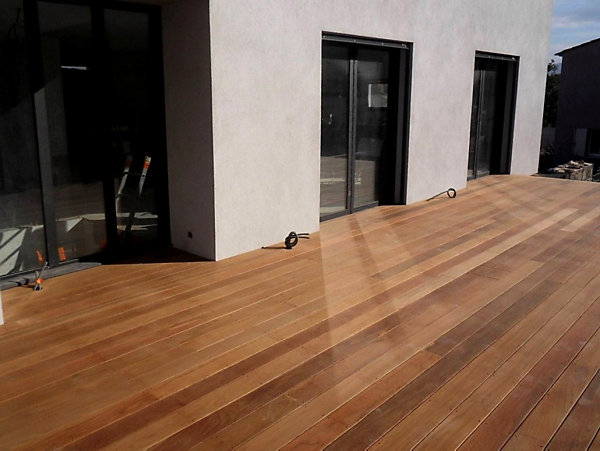 Kit terrasse complet en bois exotique IPE - lot : 50m² - Longueur de lame : 1850 mm