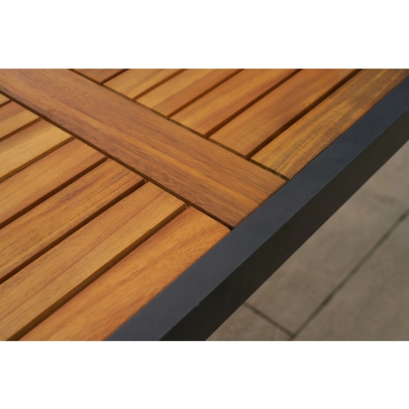 Gartenmöbelset »Tilos«, 9-tlg., klappbar/inkl. Auflagen, Aluminium/Akazie