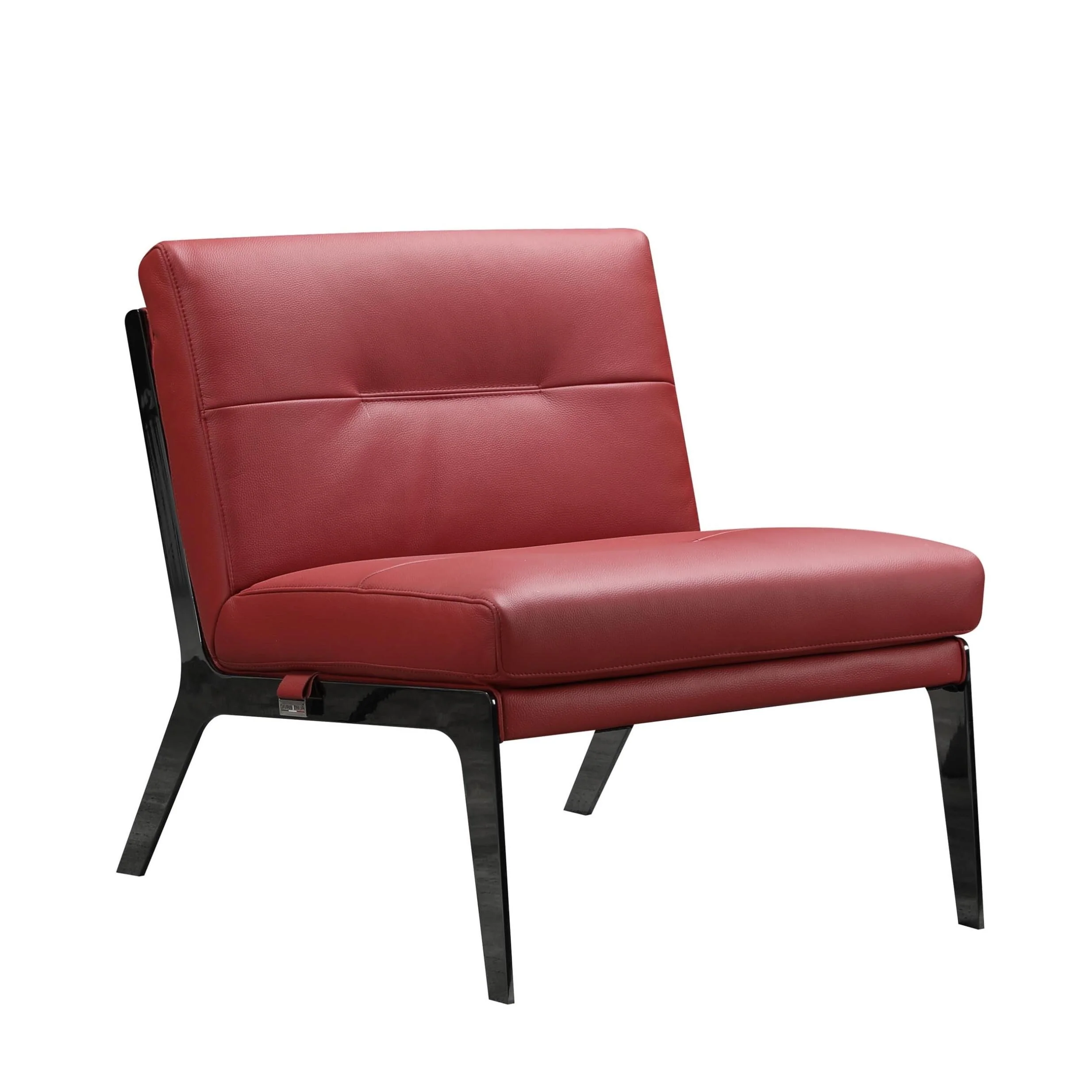 30 X 33 X 31 Red Leather Accent Chair
