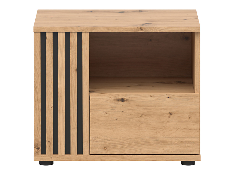 Szafka nocna Vabres 55 cm lewostronna z szufladą dąb artisan lamele