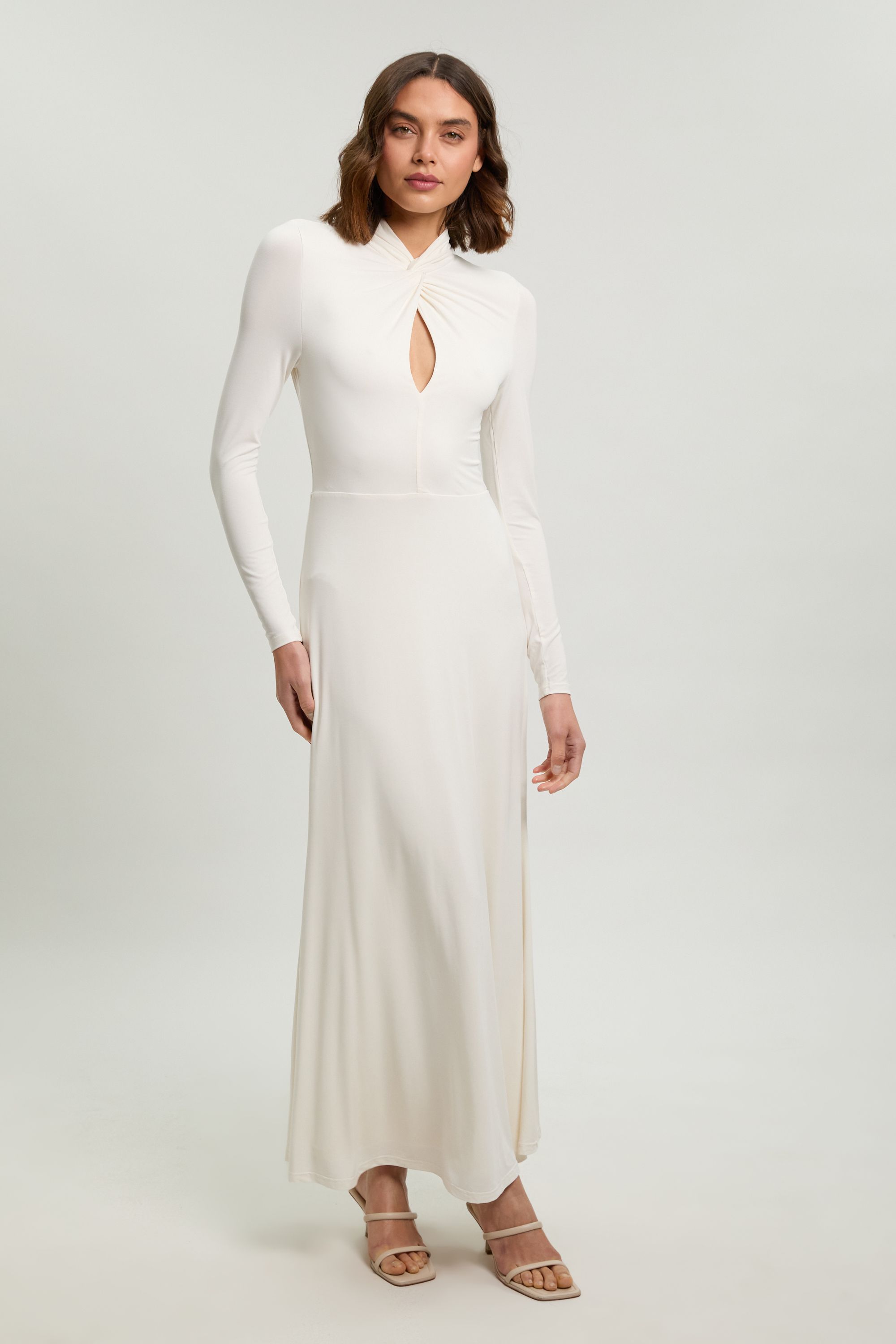 KarenMillen Long Sleeve Jersey Maxi Dress