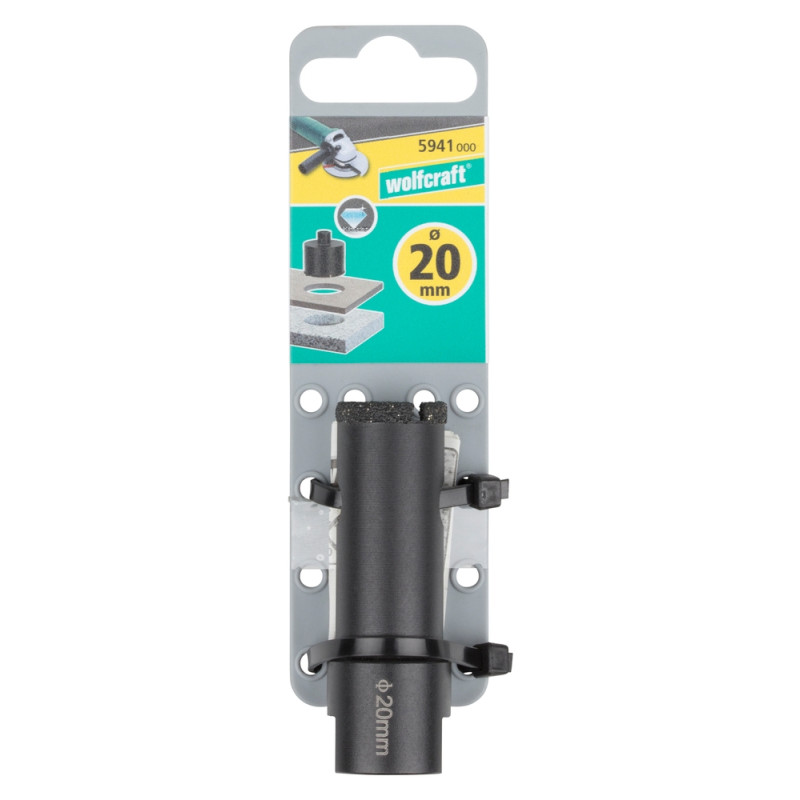 Trépan de meuleuse pour carrelage Ø 20 mm WOLFCRAFT