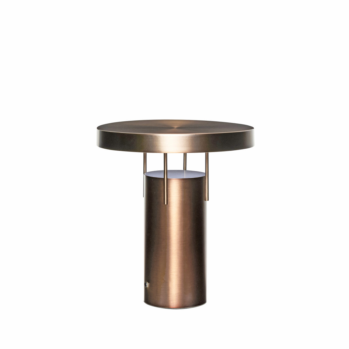 Hübsch draagbare lamp BringMe - staal - ø25xh28cm