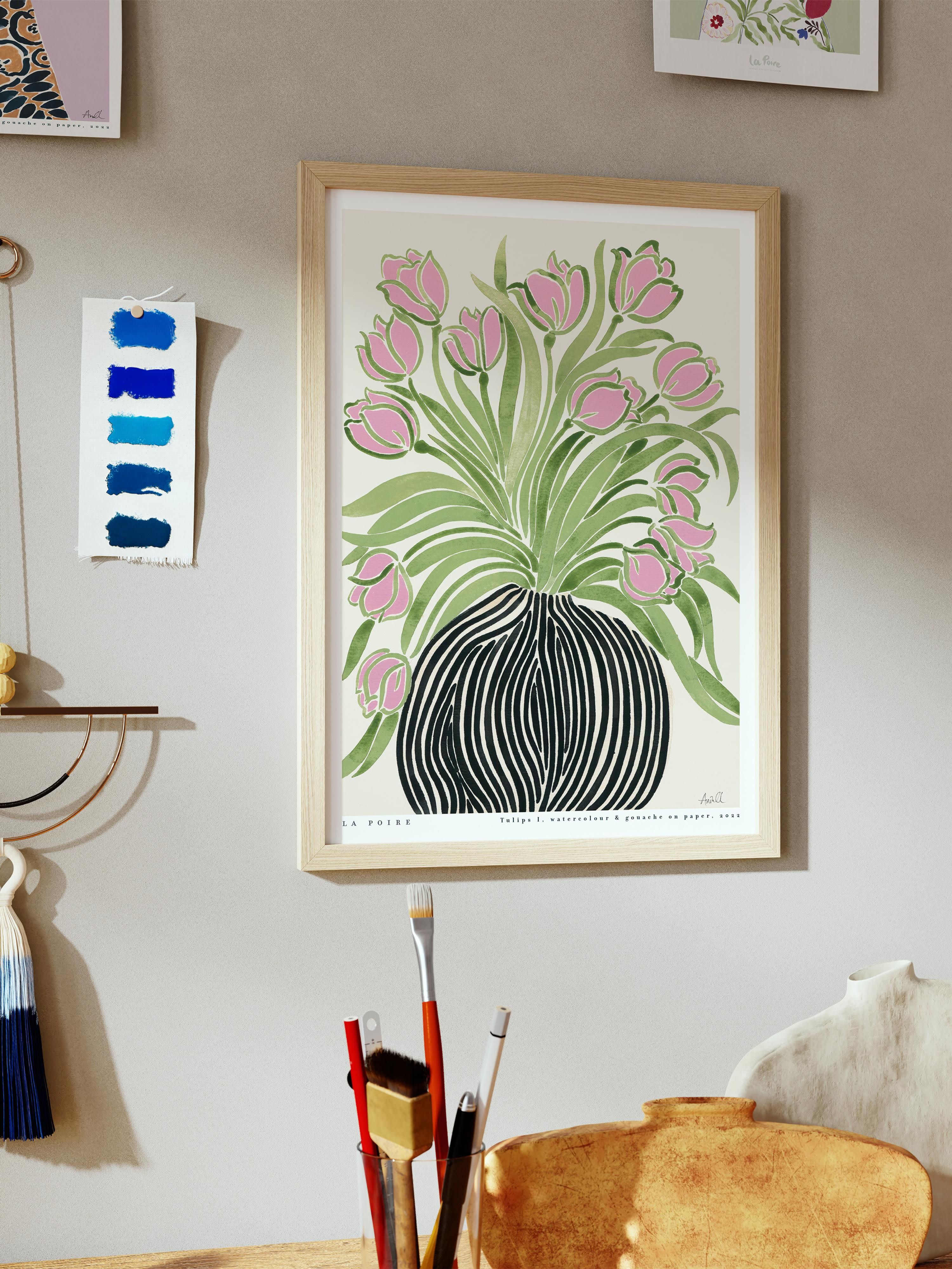 Gerahmter Digitaldruck Tulips 1
