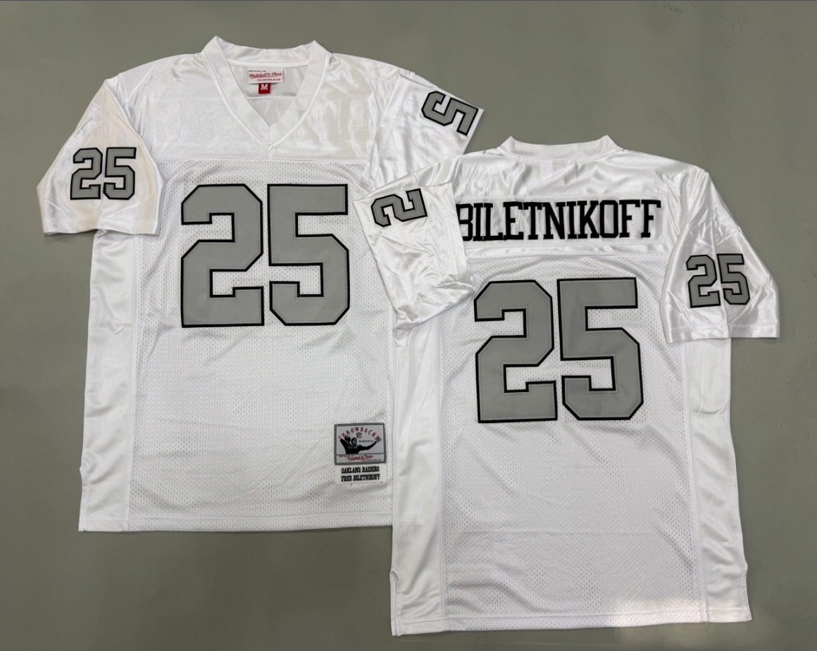 Fred Biletnikoff Las Vegas Raiders Authentic Throwback Retired Player Jersey