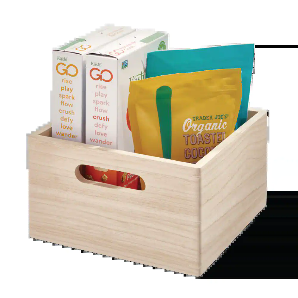 The Home Edit by iDESIGN Wood Organizing Storage Bin, 7.77-L