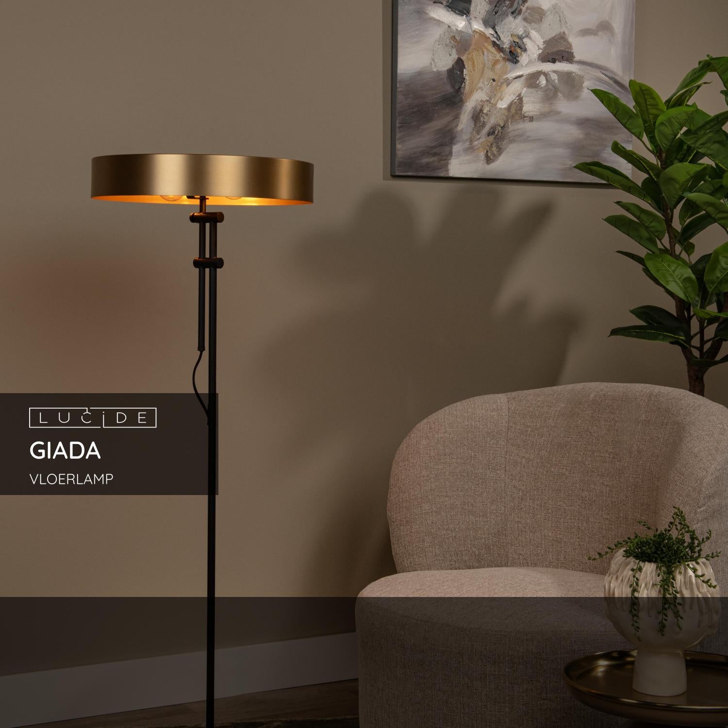 Giada vloerlamp messing