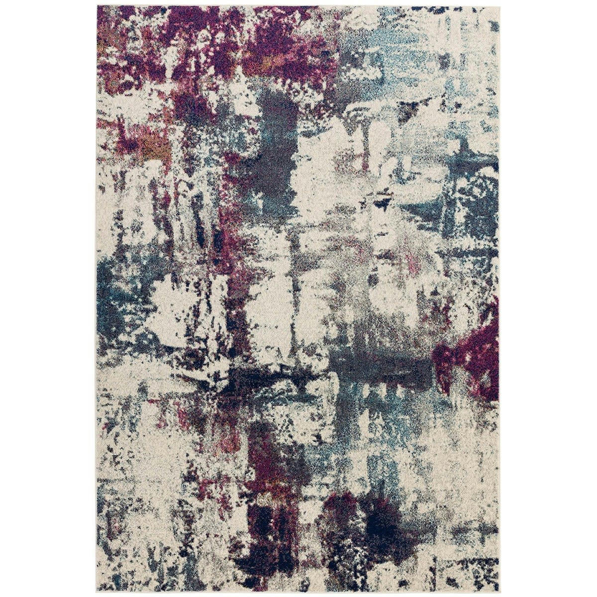 AVON NAVY - Tapis de salon en polypropylène bleu 120x170 cm