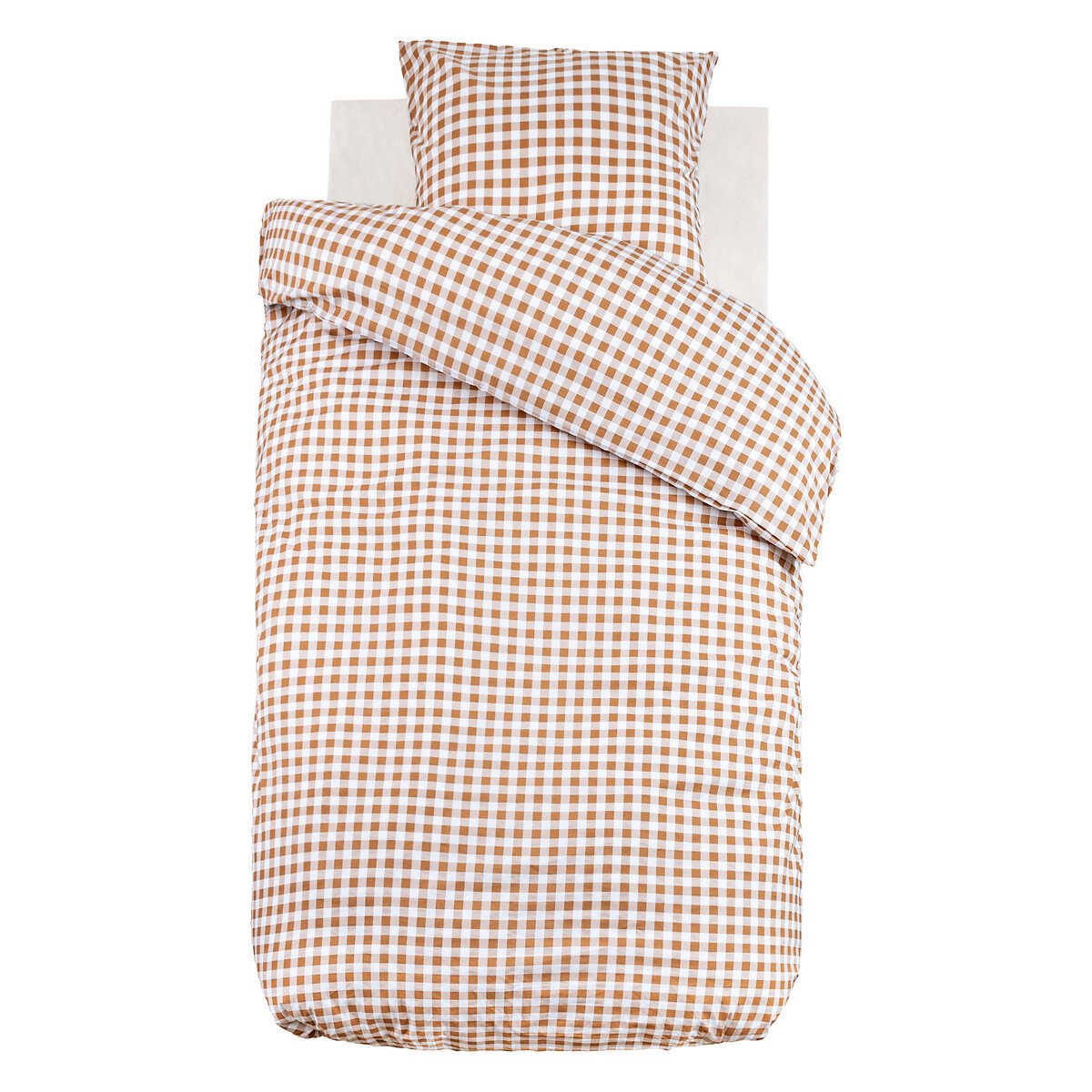 Capa de edredão e capa de almofada FERME vichy 140x200cm