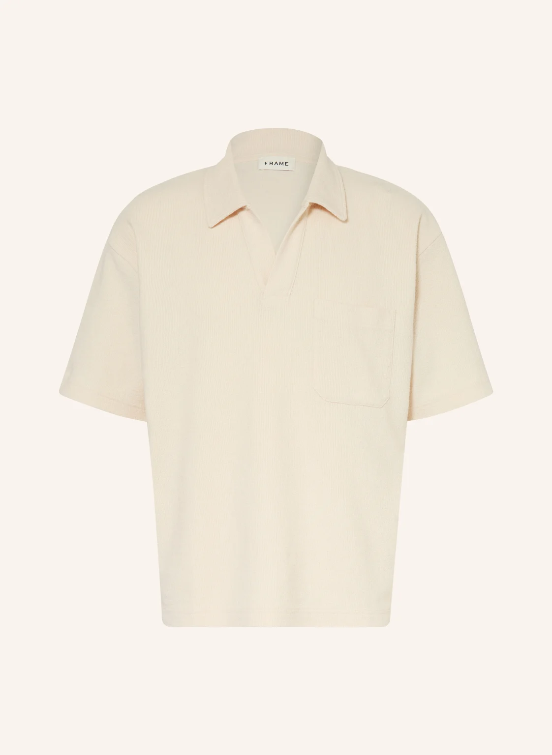 FRAME Frottee-Poloshirt