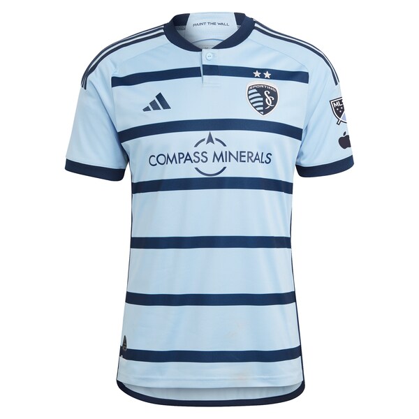 Alan Pulido Sporting Kansas City adidas 2024 Hoops 4.0 Authentic Player Jersey - Light Blue