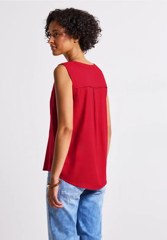 Blusentop mit Brusttaschen