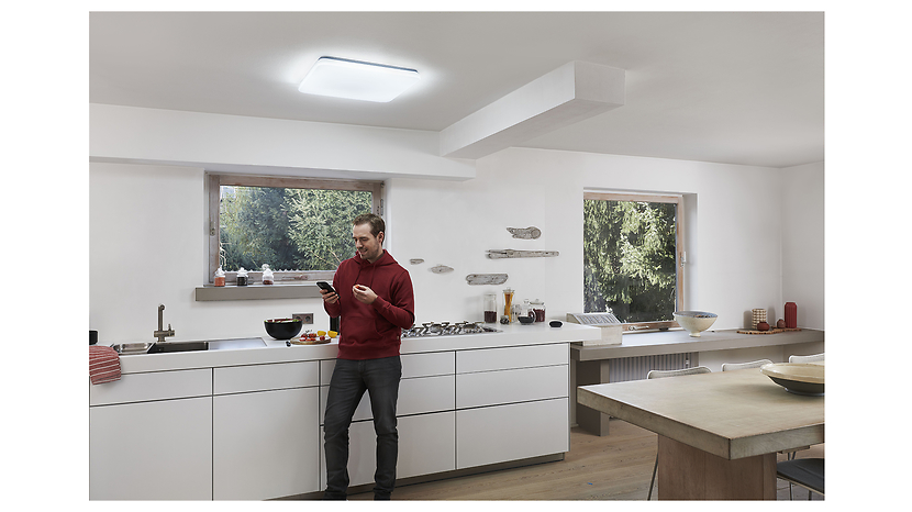 Plafon Smart Wifi Orbis LED 53 cm stalowy biały