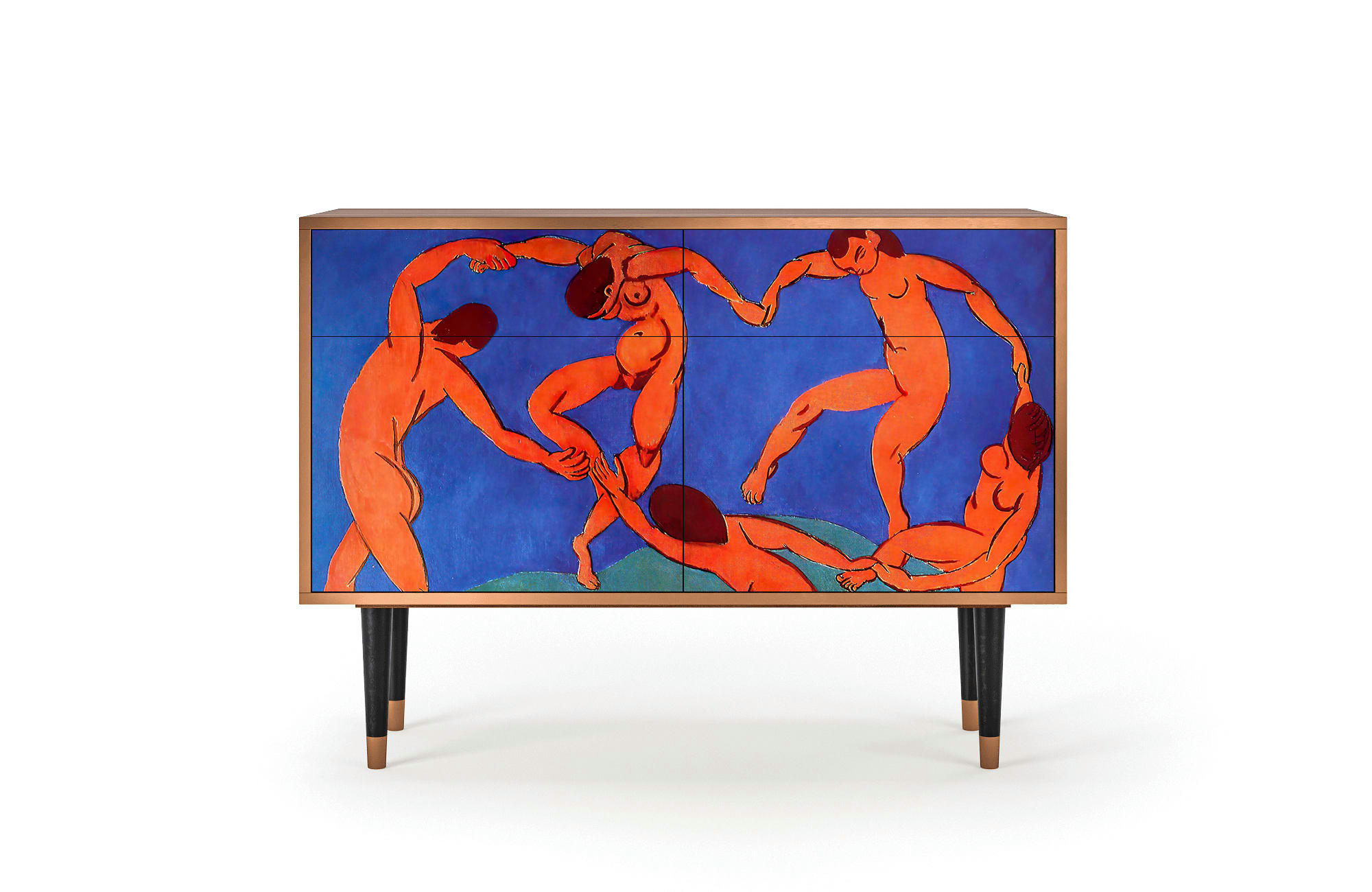 THE DANCE BY HENRI MATISSE - Buffet  multicolore 2 tiroirs et 2 portes L 115 cm