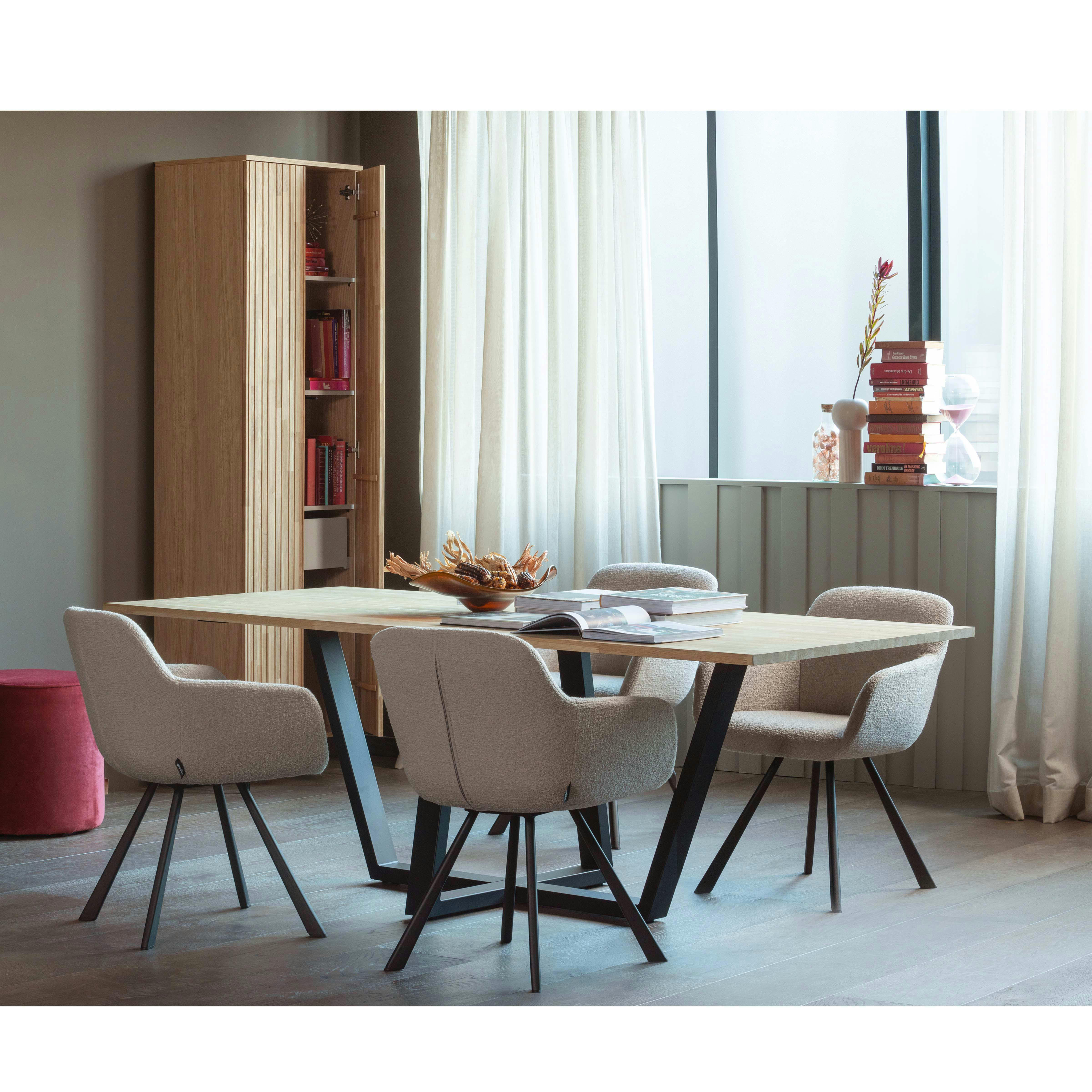 TABLO - Pied de table Drenthe en métal noir