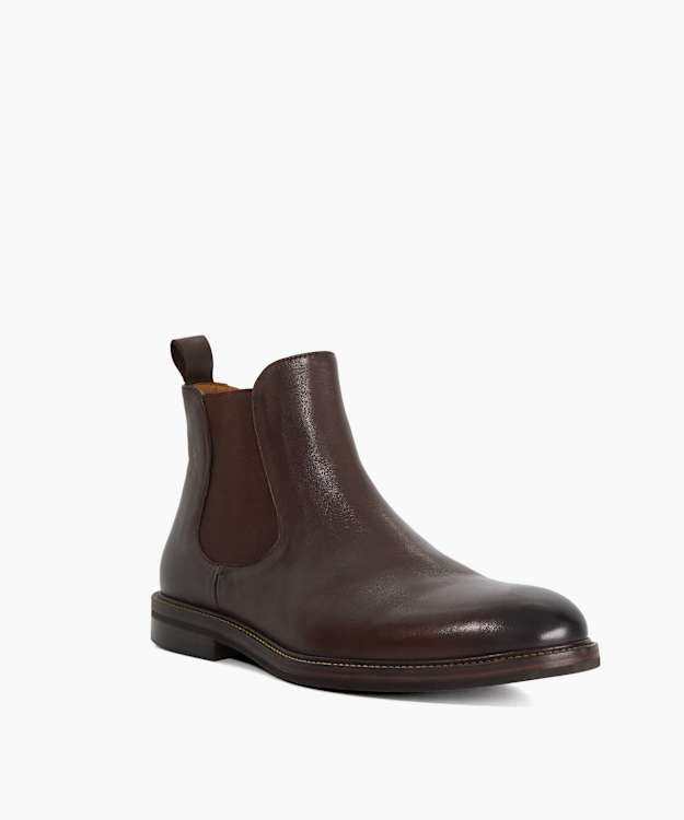 Maisen Brown - Leather Stitch Rand Chelsea Boots