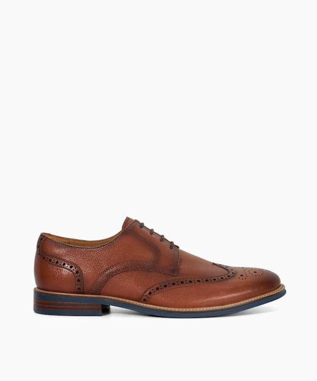 Stanford Tan - Leather Lace Up Brogues