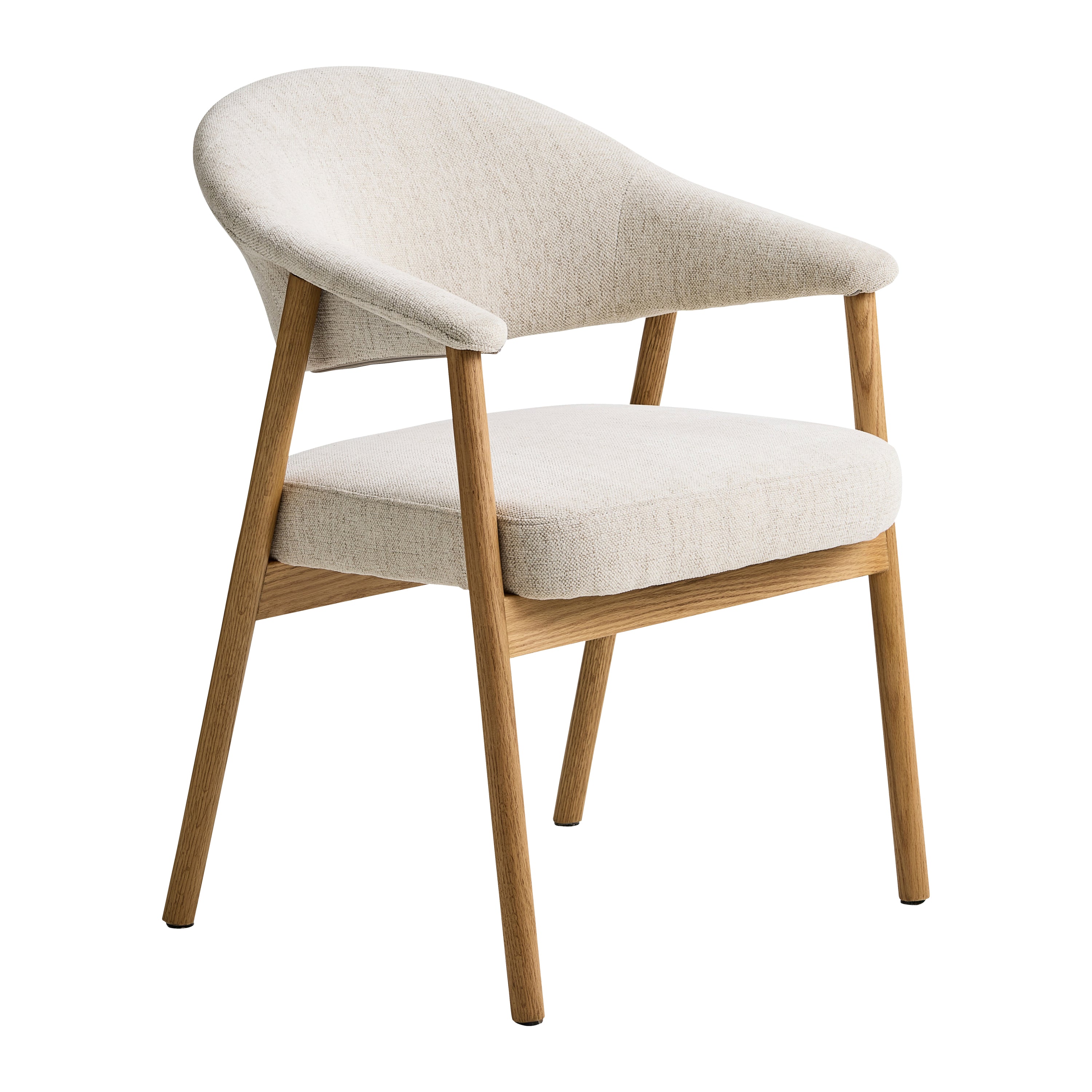 by fonQ Pucca Eetkamerstoel - Licht Eiken - Beige
