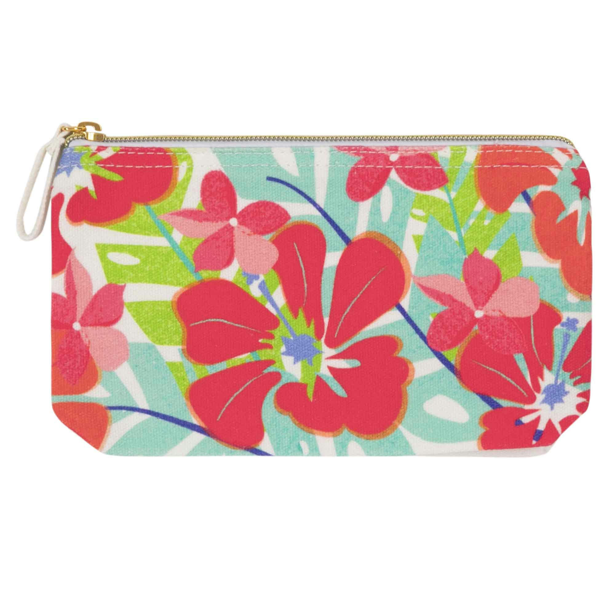 - Pochette Coton Imprimé Hibiscus