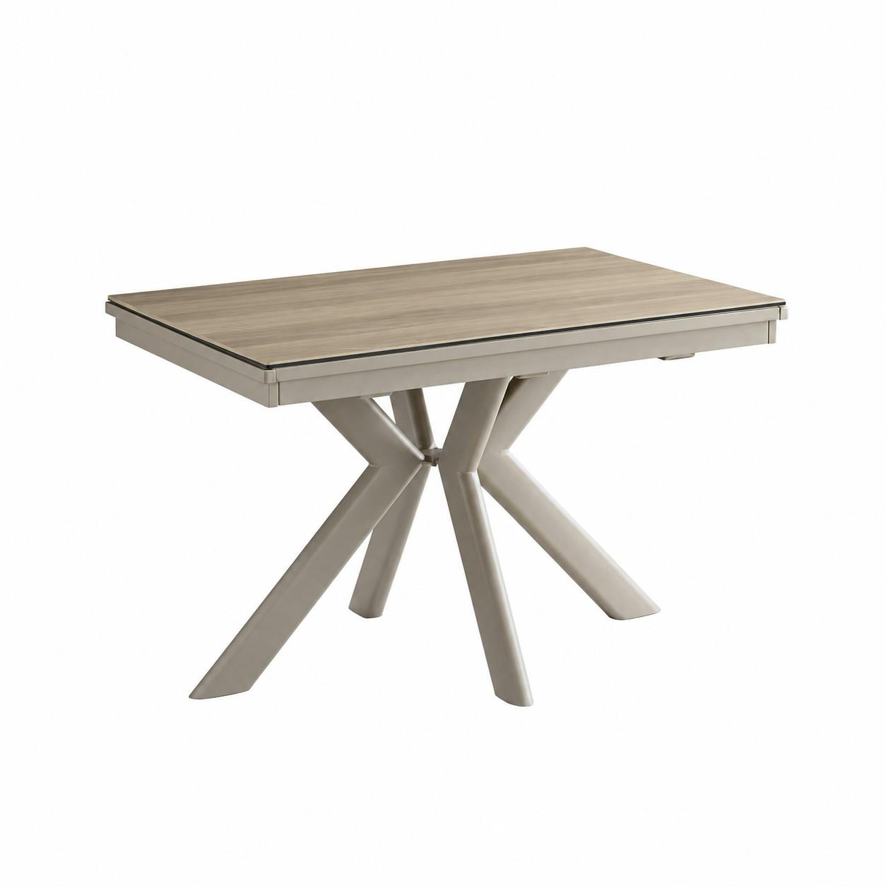 Table céramique extensible effet chêne 120-220 cm LUGANO