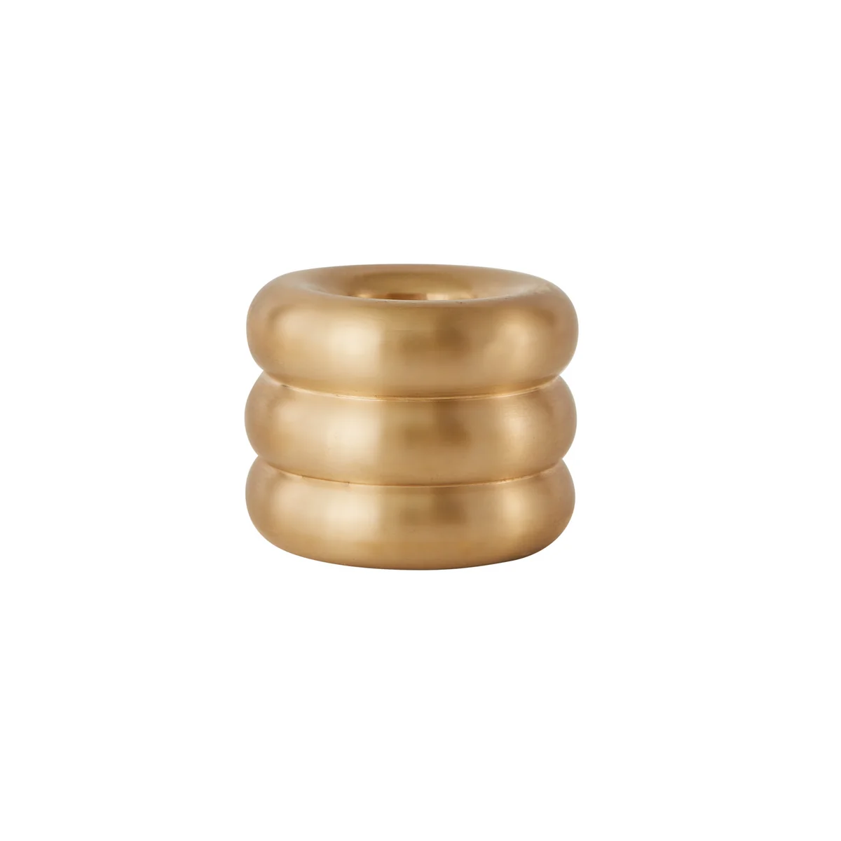 OYOY - Savi Kerzenhalter Ø 4,6 cm, Messing gebürstet
