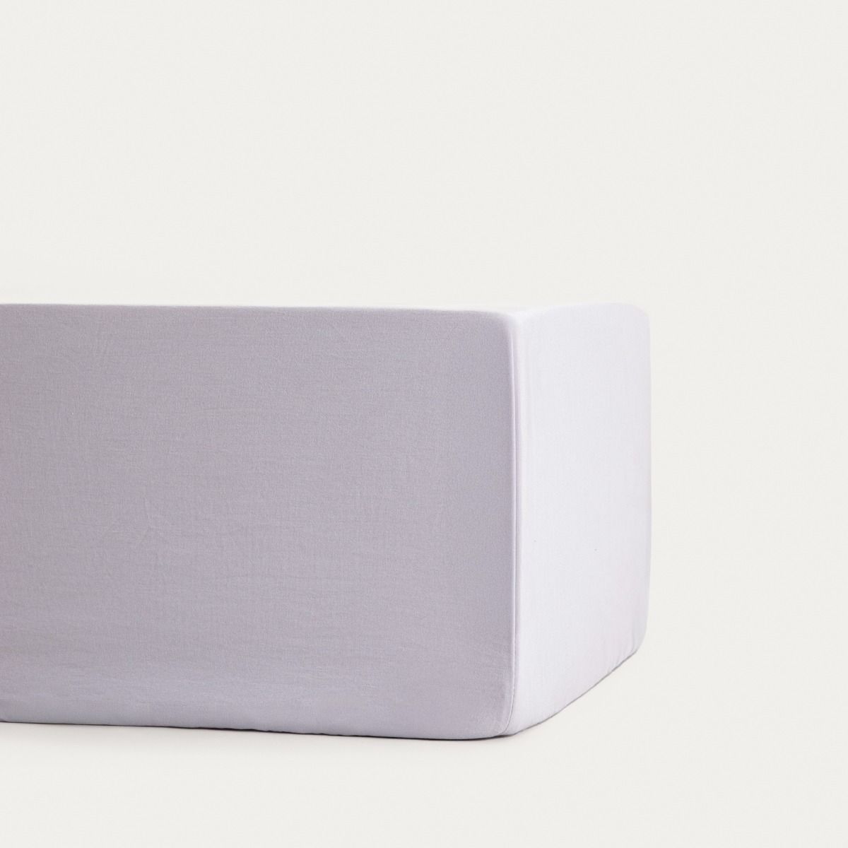 Prześcieradło MAISY z pranej mikrofibry szare 200x200 cm