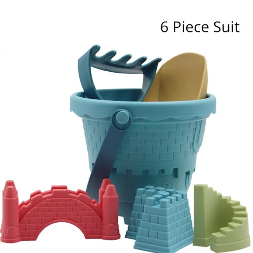 NNEOBA Children's Castle Sand Digging Set Beach Toys