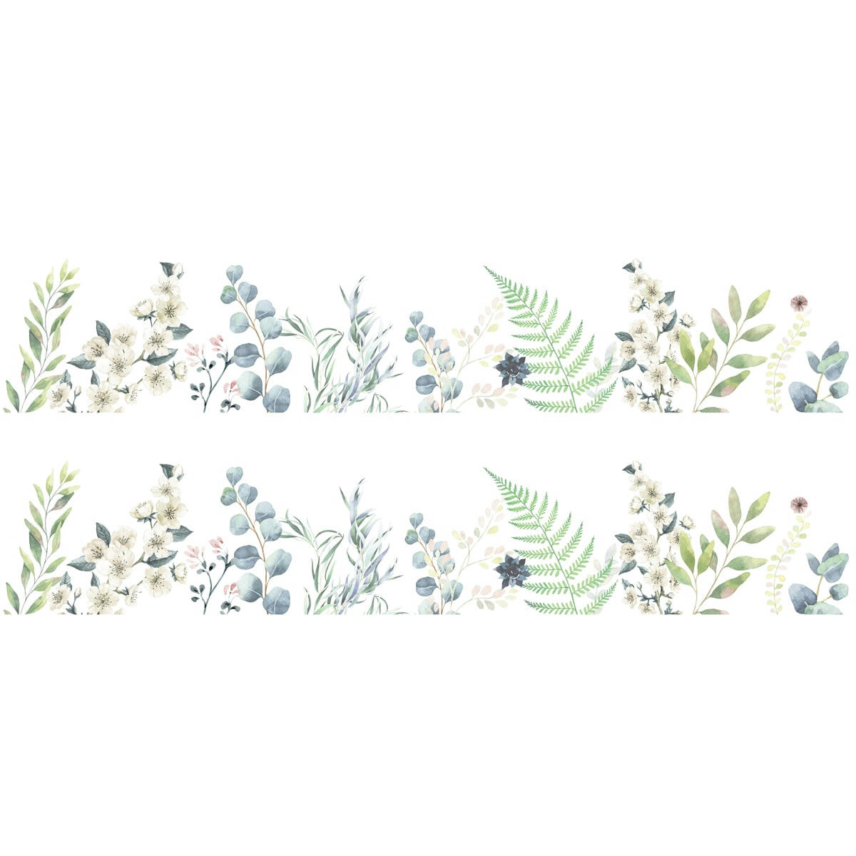 FLOWERS IN RAIN - Crédence cuisine Bandeau ALU lot de 2 L100xH20cm Multicolore Florale