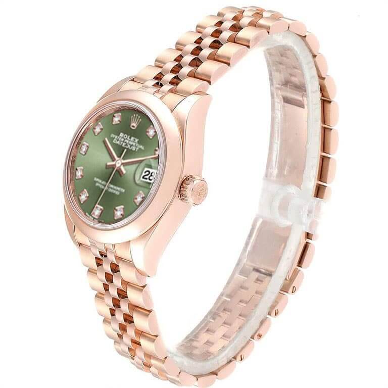 Rolex Lady-Datejust 279165 Green Diamond Dial Premium Copy 1:1
