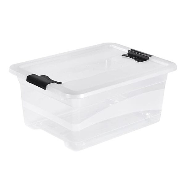 Boîte multi usages avec couvercle 12 litres - Transparent