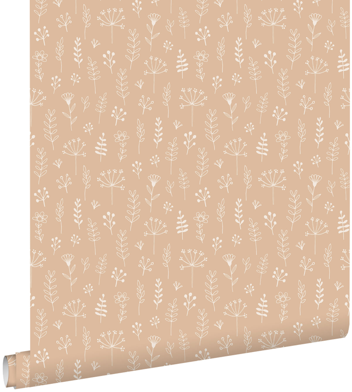 ESTAhome behang bloemmotief licht terracotta - 53 cm x 10.05 m - 139753