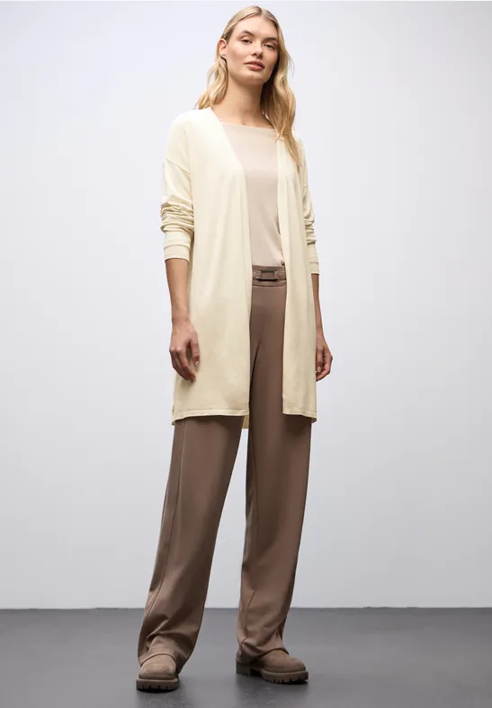 Langer Feinstrickcardigan