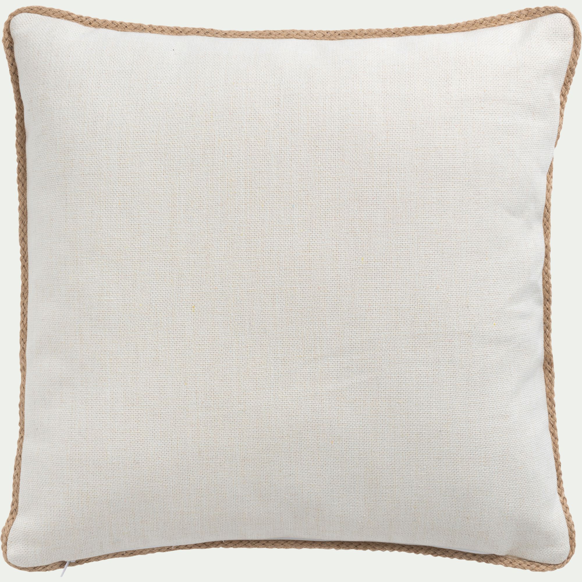 FIGUIER - Coussin d'extérieur à motif feuilles de figuier 45x45cm - bleu