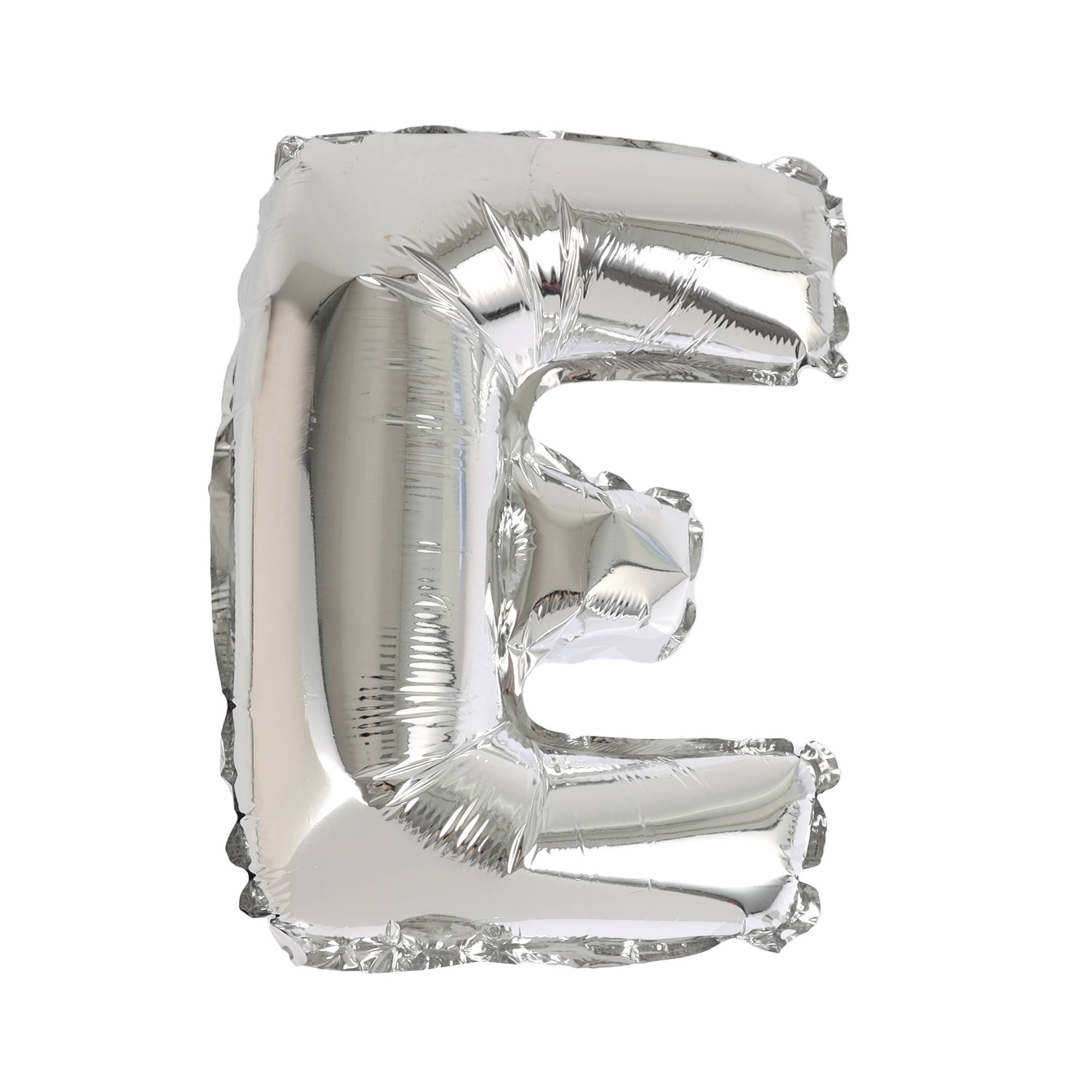 Silver Foil Letter E Balloon