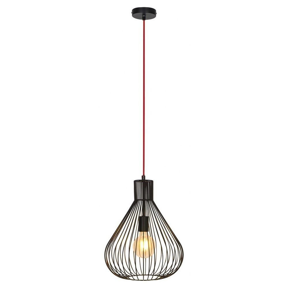 Lampa wisząca czarna Zille 1xE27x40W wym: 190x30,5x30,5 cm Rabalux