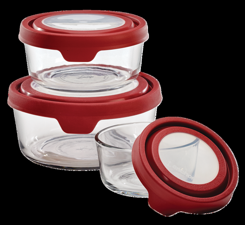 Anchor Hocking True Seal Glass Container Set, 6-pc