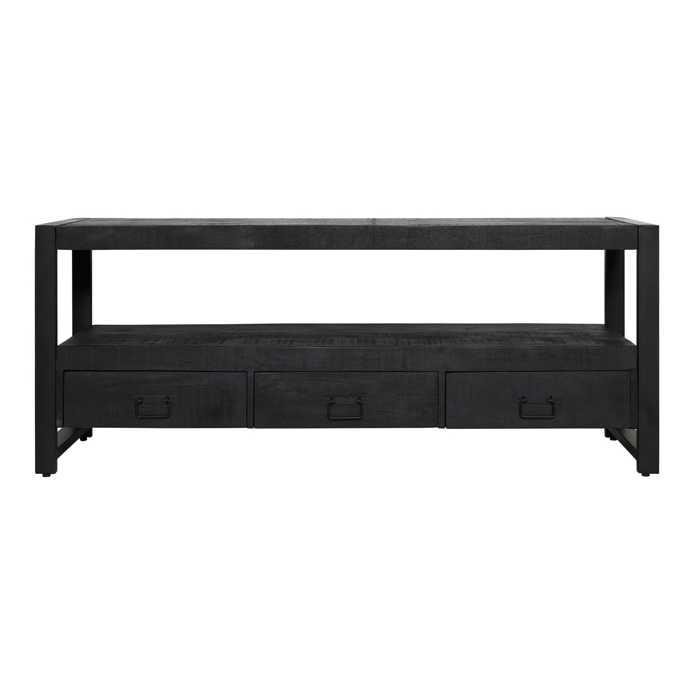 StarFurn Tv-meubel Boaz - Rechthoek Zwart Hout - 150x45x60cm