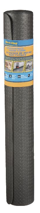 For Living Best-Step Foam Anti-Fatigue Floor Mat, Diamond Plate Pattern, 4 x 8-ft