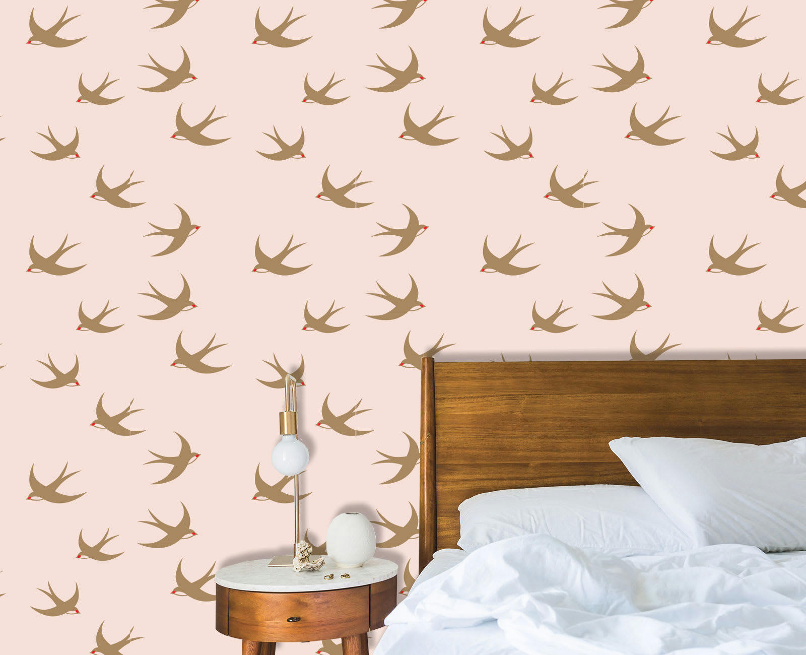 - Papier peint adhésif hirondelle 60cmx2m50