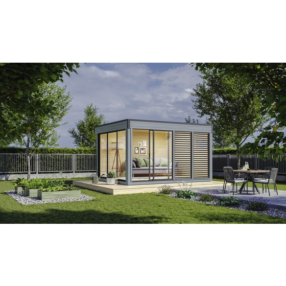 Gartenhaus »Finn Cube Typ 1«, Holz, BxT: 429 x 328 cm (Außenmaße inkl. Dachüberstand)